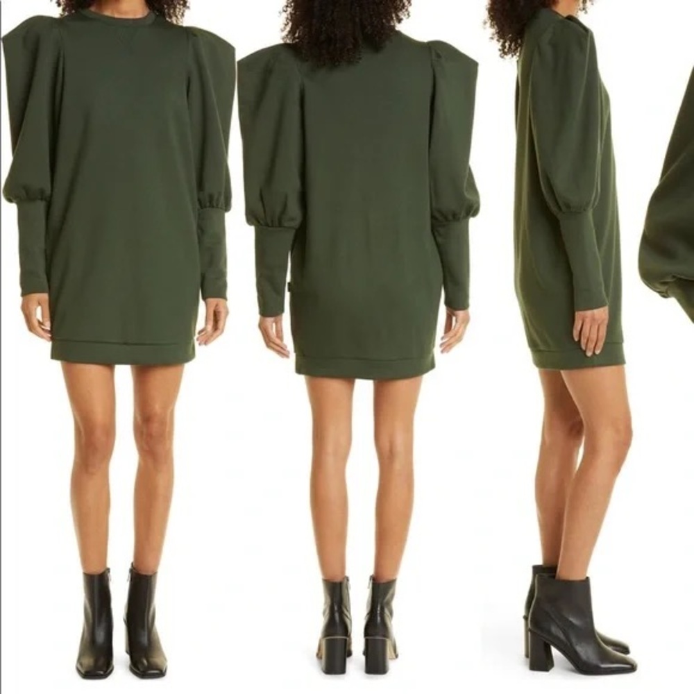 Ted Baker Dark Green Long Sleeve Dress